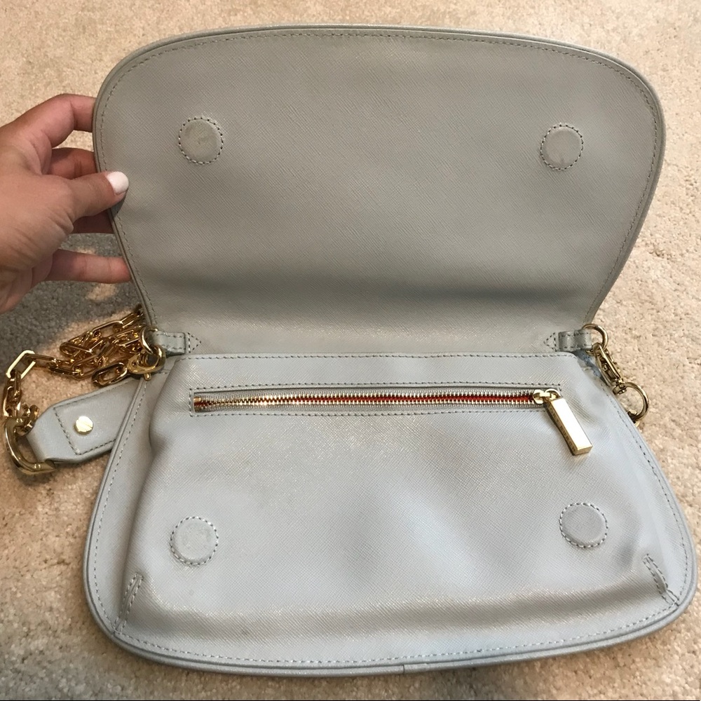 Tory Burch crossbody light blue purse - Picture 3 of 8